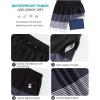 imageSILKWORLD Mens Swim Trunks Quick Dry Compression Liner 2 in 1 Shorts Men SwimsuitStripeblack  Gray  White
