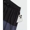 imageSILKWORLD Mens Swim Trunks Quick Dry Compression Liner 2 in 1 Shorts Men SwimsuitStripeblack  Gray  White