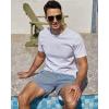 imageSILKWORLD Mens Swimming Trunks 5 Inch Inseam Swim Shorts Summer Bathing Suit Swimwear Beachwear with Pockets1striped