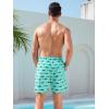 imageSILKWORLD Mens Swimming Trunks 5 Inch Inseam Swim Shorts Summer Bathing Suit Swimwear Beachwear with PocketsBlue Shark