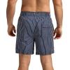 imageSILKWORLD Mens Swimming Trunks 5 Inch Inseam Swim Shorts Summer Bathing Suit Swimwear Beachwear with PocketsNavy Blue Stripes