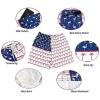 imageSILKWORLD Mens Swimming Trunks 5 Inch Inseam Swim Shorts Summer Bathing Suit Swimwear Beachwear with PocketsNavy Triangle