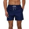 imageSILKWORLD Mens Swimming Trunks 5 Inch Inseam Swim Shorts Summer Bathing Suit Swimwear Beachwear with PocketsNavy Triangle