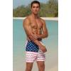 imageSILKWORLD Mens Swimming Trunks 5 Inch Inseam Swim Shorts Summer Bathing Suit Swimwear Beachwear with PocketsRed Flamingo Tree