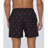 imageSILKWORLD Mens Swimming Trunks 5 Inch Inseam Swim Shorts Summer Bathing Suit Swimwear Beachwear with PocketsRed Pepper