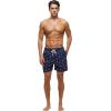 imageSILKWORLD Mens Swimming Trunks 5 Inch Inseam Swim Shorts Summer Bathing Suit Swimwear Beachwear with PocketsRed and White Fish