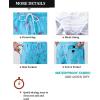 imageSILKWORLD Mens Swimming Trunks 5 Inch Inseam Swim Shorts Summer Bathing Suit Swimwear Beachwear with PocketsSky Blue Fish