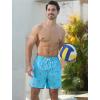 imageSILKWORLD Mens Swimming Trunks 5 Inch Inseam Swim Shorts Summer Bathing Suit Swimwear Beachwear with PocketsSky Blue Fish