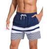 Navy White Stripe