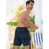 imageSILKWORLD Mens Swim Trunks Quick Dry Swimming Shorts with Compression Liner and Zipper Pockets7Black Pineapple