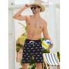 imageSILKWORLD Mens Swim Trunks Quick Dry Swimming Shorts with Compression Liner and Zipper Pockets7Black White Shark