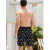 imageSILKWORLD Mens Swim Trunks Quick Dry Swimming Shorts with Compression Liner and Zipper Pockets7Black White Shark