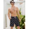 imageSILKWORLD Mens Swim Trunks Quick Dry Swimming Shorts with Compression Liner and Zipper Pockets7Black White Shark