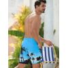 imageSILKWORLD Mens Swim Trunks Quick Dry Swimming Shorts with Compression Liner and Zipper Pockets7Blue Coconut Tree