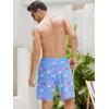 imageSILKWORLD Mens Swim Trunks Quick Dry Swimming Shorts with Compression Liner and Zipper Pockets7Blue Flamingo