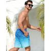 imageSILKWORLD Mens Swim Trunks Quick Dry Swimming Shorts with Compression Liner and Zipper Pockets7Blue Green Coconut Tree