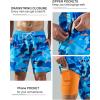 imageSILKWORLD Mens Swim Trunks Quick Dry Swimming Shorts with Compression Liner and Zipper Pockets7Camouflage Fish