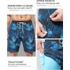 imageSILKWORLD Mens Swim Trunks Quick Dry Swimming Shorts with Compression Liner and Zipper Pockets7Dark Blue Leaves