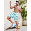 imageSILKWORLD Mens Swim Trunks Quick Dry Swimming Shorts with Compression Liner and Zipper Pockets7Green Black Fish