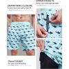 imageSILKWORLD Mens Swim Trunks Quick Dry Swimming Shorts with Compression Liner and Zipper Pockets7Green Black Fish