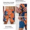 imageSILKWORLD Mens Swim Trunks Quick Dry Swimming Shorts with Compression Liner and Zipper Pockets7Orange Coconut Tree