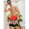 imageSILKWORLD Mens Swim Trunks Quick Dry Swimming Shorts with Compression Liner and Zipper Pockets7Orange Gradient Coconut Tree