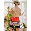 imageSILKWORLD Mens Swim Trunks Quick Dry Swimming Shorts with Compression Liner and Zipper Pockets7Orange Gradient Coconut Tree
