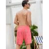 imageSILKWORLD Mens Swim Trunks Quick Dry Swimming Shorts with Compression Liner and Zipper Pockets7Pink Anchor