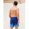 imageSILKWORLD Mens Swim Trunks with Compression Liner 2 in 1 Quick Dry Bathing Suit Beach Shorts with Zipper PocketsA01 Navy Blue Leaves