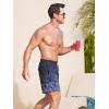 imageSILKWORLD Mens Swim Trunks with Compression Liner 2 in 1 Quick Dry Bathing Suit Beach Shorts with Zipper PocketsA02 Gradient Black Gray