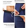 imageSILKWORLD Mens Swim Trunks with Compression Liner 2 in 1 Quick Dry Bathing Suit Beach Shorts with Zipper PocketsA06 Navy