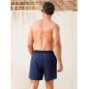 imageSILKWORLD Mens Swim Trunks with Compression Liner 2 in 1 Quick Dry Bathing Suit Beach Shorts with Zipper PocketsA06 Navy