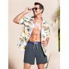 imageSILKWORLD Mens Swim Trunks with Compression Liner 2 in 1 Quick Dry Bathing Suit Beach Shorts with Zipper PocketsA07 Charcoal Gray