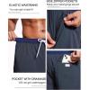 imageSILKWORLD Mens Swim Trunks with Compression Liner 2 in 1 Quick Dry Bathing Suit Beach Shorts with Zipper PocketsA07 Charcoal Gray