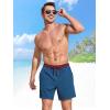 imageSILKWORLD Mens Swim Trunks with Compression Liner 2 in 1 Quick Dry Bathing Suit Beach Shorts with Zipper PocketsA08 Cb Blue