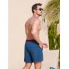 imageSILKWORLD Mens Swim Trunks with Compression Liner 2 in 1 Quick Dry Bathing Suit Beach Shorts with Zipper PocketsA08 Cb Blue