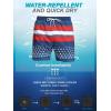 imageSILKWORLD Mens Swim Trunks with Compression Liner 2 in 1 Quick Dry Bathing Suit Beach Shorts with Zipper PocketsAmerican Flag