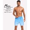 imageSILKWORLD Mens Swim Trunks with Compression Liner 2 in 1 Quick Dry Bathing Suit Beach Shorts with Zipper PocketsBlue Gradient