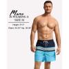 imageSILKWORLD Mens Swim Trunks with Compression Liner 2 in 1 Quick Dry Bathing Suit Beach Shorts with Zipper PocketsNavy  Yellow Stripes