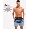 imageSILKWORLD Mens Swim Trunks with Compression Liner 2 in 1 Quick Dry Bathing Suit Beach Shorts with Zipper PocketsNavywhiteblue