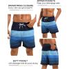 imageSILKWORLD Mens Swim Trunks with Compression Liner 2 in 1 Quick Dry Bathing Suit Beach Shorts with Zipper PocketsPatchwork Blue