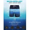 imageSILKWORLD Mens Swim Trunks with Compression Liner 2 in 1 Quick Dry Bathing Suit Beach Shorts with Zipper PocketsPatchwork Blue