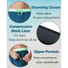 imageSILKWORLD Mens Swim Trunks with Compression Liner 2 in 1 Quick Dry Bathing Suit Beach Shorts with Zipper PocketsPeacock Blue
