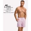 imageSILKWORLD Mens Swim Trunks with Compression Liner 2 in 1 Quick Dry Bathing Suit Beach Shorts with Zipper PocketsPink