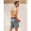 imageSILKWORLD Mens Swim Trunks with Compression Liner 2 in 1 Quick Dry Bathing Suit Beach Shorts with Zipper PocketsPrintgrey