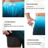 imageSILKWORLD Mens Swimming Trunks 2 in 1 Quick Dry Bathing Suit Elastic Waist Beach Shorts with Zipper PocketsBlue Black Gradient