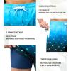 imageSILKWORLD Mens Swimming Trunks 2 in 1 Quick Dry Bathing Suit Elastic Waist Beach Shorts with Zipper PocketsBlue Fishing Net