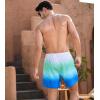 imageSILKWORLD Mens Swimming Trunks 2 in 1 Quick Dry Bathing Suit Elastic Waist Beach Shorts with Zipper PocketsCyan Coconut Tree