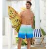 imageSILKWORLD Mens Swimming Trunks 2 in 1 Quick Dry Bathing Suit Elastic Waist Beach Shorts with Zipper PocketsCyan Coconut Tree