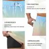 imageSILKWORLD Mens Swimming Trunks 2 in 1 Quick Dry Bathing Suit Elastic Waist Beach Shorts with Zipper PocketsDaylight Gradient